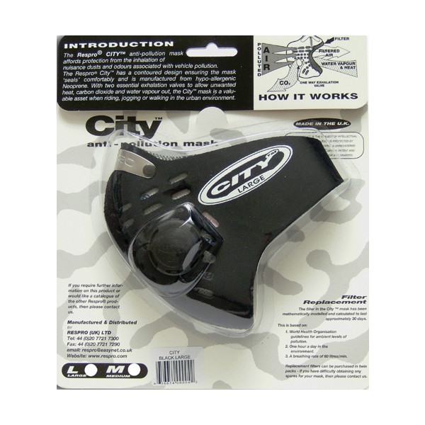RESPRO Respro City Mask Black RC01